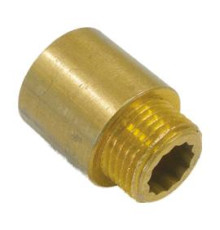 Удлинитель резьбовой Tiemme 1 x 10 мм Н/В латунный 1500390