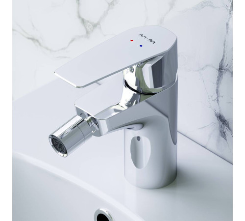 Смеситель для биде AM.PM Gem с донным клапаном F90A83100