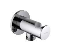 Шланговое подсоединение с держателем Aquanet AQ2464CR хром AQ2464CR