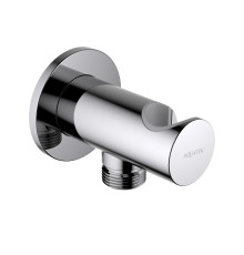 Шланговое подсоединение с держателем Aquanet AQ2464CR хром AQ2464CR