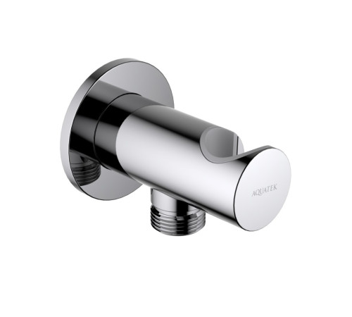 Шланговое подсоединение с держателем Aquanet AQ2464CR хром AQ2464CR