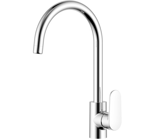 Смеситель для кухни Aquanet Ника полукруглый излив хром AQ1882CR