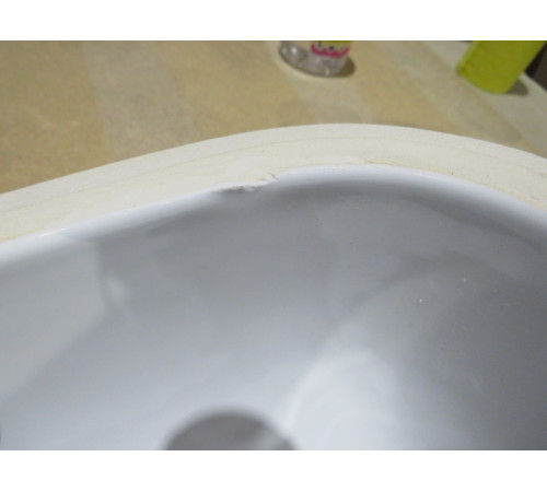 Раковина встраиваемая снизу GSI Pura 550х380 мм белый глянцевый 724311_УЦ/3