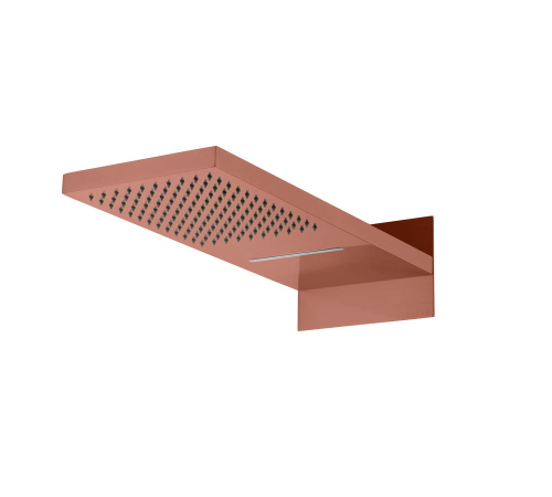 Верхний душ Boheme Fusion 55 см с каскадом 2 вида струи брашированная бронза 419-2-BRB