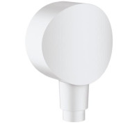 Шланговое подсоединение hansgrohe Fixfit S с обратным клапаном 1/2 белый матовый 26453700