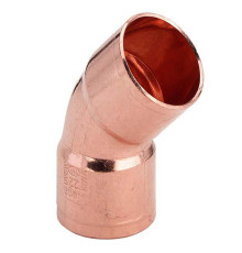 Угол двухраструбный 45 градусов пайка Viega 15 мм 100483