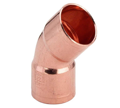 Угол двухраструбный 45 градусов пайка Viega 15 мм 100483