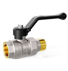 Кран шаровой латунный LD Pride 47.15.ГШ-В.Р исп 2 Ду 15 Ру 40 вн-американка рычаг 47.15.ГШ-В.Р исп 2