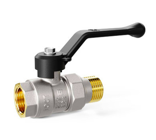 Кран шаровой латунный LD Pride 47.15.ГШ-В.Р исп 2 Ду 15 Ру 40 вн-американка рычаг 47.15.ГШ-В.Р исп 2