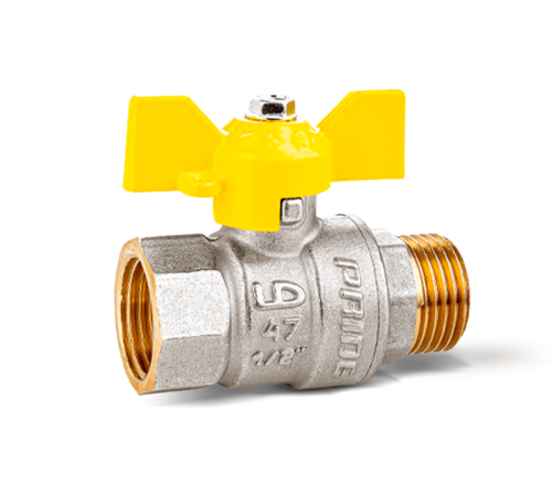 Кран шаровой для газа LD Pride 47.20.В-Н.Б GAS Ду 20 ВР-НР бабочка 47.20.В-Н.Б GAS