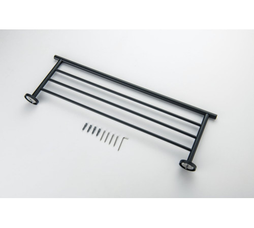 Полка для полотенец Aquanet Оберон матовый черный AQ4222MB