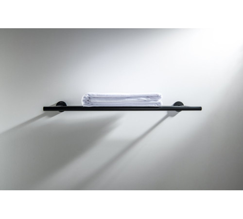 Полка для полотенец Aquanet Оберон матовый черный AQ4222MB
