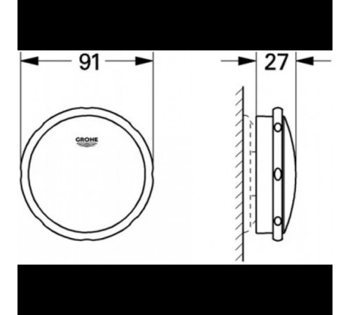 Внешняя часть сливного гарнитура Hansgrohe Talento хром 19025000