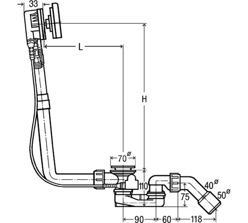 Слив-перелив с наливом Viega Multiplex Trio Visign MT9 6170.10 хром 723347
