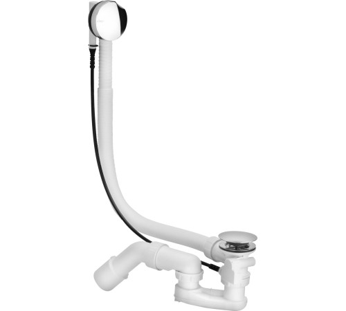 Слив-перелив для ванны Viega Simplex полуавтомат удлиненный 40/50х725 мм хром 595678