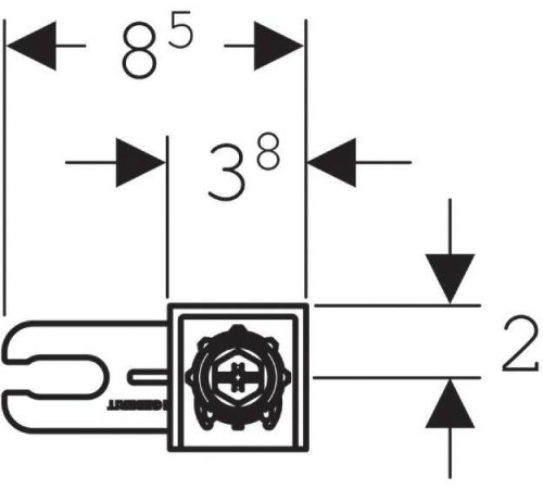 Комплект крепления к стене Geberit Duofix для отдельного монтажа 111.815.00.1