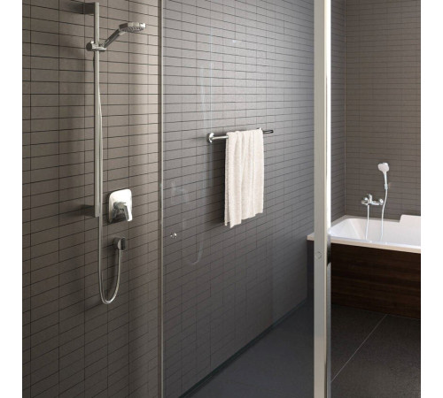 Шланговое подсоединение Hansgrohe FixFit Square с обратным клапаном хром 27454000