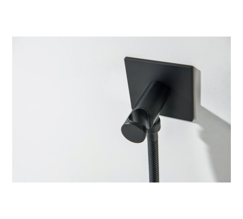 Комплект для гигиенического душа встроенный Aquanet Oberon матовый черный AQ1220MB