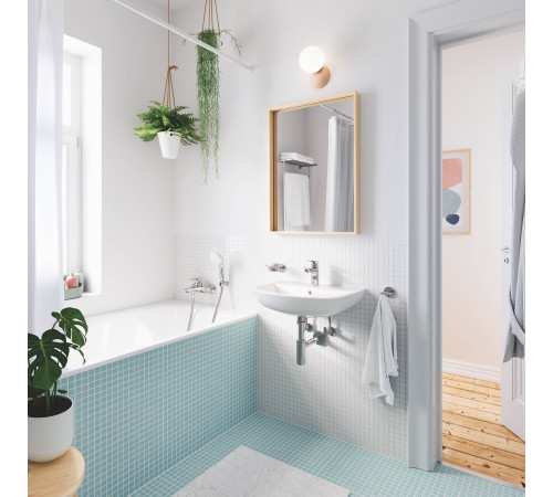 Смеситель для раковины GROHE BauEdge S-Size с донным клапаном хром 23328001