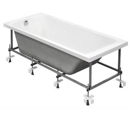 Ванна акриловая прямоугольная Santek ФИДЖИ 160х75 см белая 1.WH50.1.597