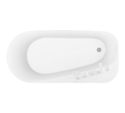 Ванна акриловая отдельностоящая Aquanet ПРИМА 1700x800x580 мм со сливом и ножками AQ-1115780