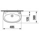 Раковина JIKA Lyra 40х30 см отверстие слева 1527.1.000.105.1