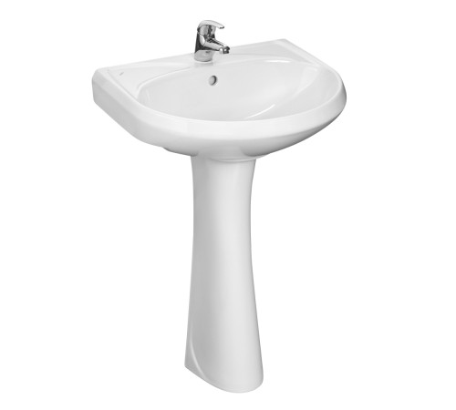 Умывальник Sanita Версия с переливом белый 565х455 мм 1.3111.5.S00.11B.0