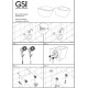 Комплект скрытого крепления GSI FISR2 для подвесных унитазов и биде FISR2