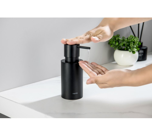 Дозатор для мыла настольный Aquanet Оберон матовый черный AQ4229MB