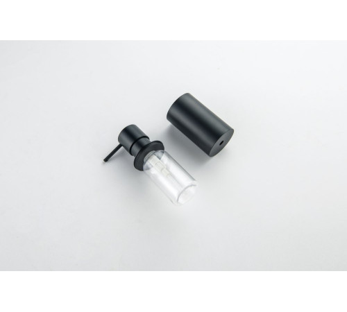 Дозатор для мыла настольный Aquanet Оберон матовый черный AQ4229MB