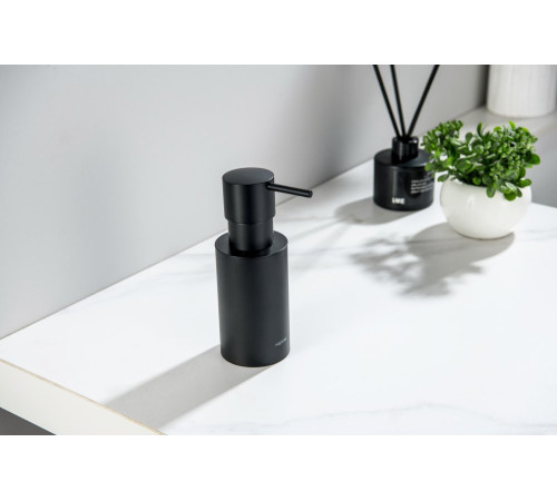 Дозатор для мыла настольный Aquanet Оберон матовый черный AQ4229MB