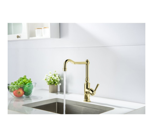 Смеситель для кухни Aquanet Классик полированное золото AQ1580PG