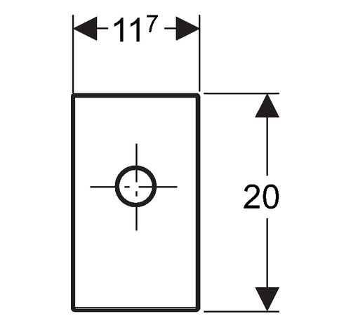 Финишный комплект Geberit для раковины с внутристенным сифоном глянцевый хром 115.416.21.1