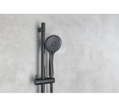 Смеситель для ванны термостатический Aquanet Vega матовый черный AQ1043MB