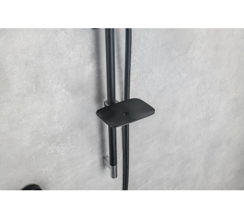 Смеситель для ванны термостатический Aquanet Vega матовый черный AQ1043MB