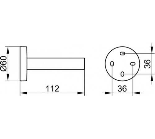 Держатель запасного рулона KEUCO EDITION 90 хром 19063010000