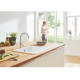 Смеситель для кухни GROHE Concetto с высоким изливом суперсталь 32661DC3