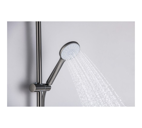 Ручной душ Aquanet Бетта 100 3jet оружейная сталь AQ2009BGM