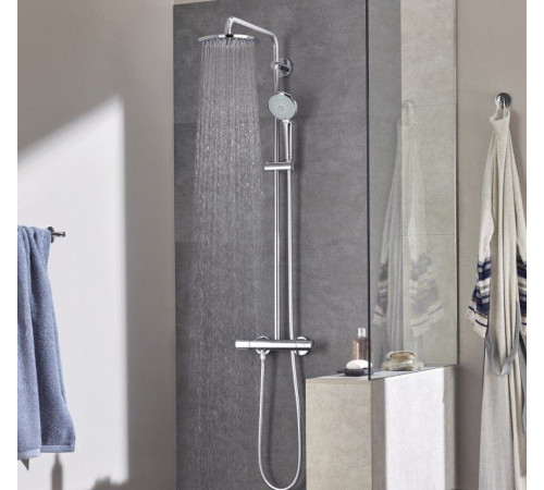 Душевая система с термостатом и полочкой GROHE Euphoria 210 хром 26363000
