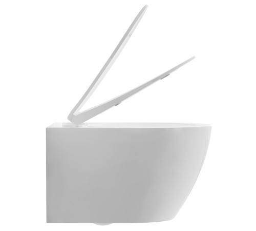 Унитаз подвесной Aquanet Сириус Tornado безободковый 520х360х350 мм с сиденьем микролифт AQ1582T-00