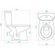 Унитаз-компакт Sanita Luxe Анимо косой выпуск 2 режима микролифт 1.WH30.2.137