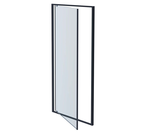 Душевая дверь Aquanet Aria распашная 1000x2000 мм оружейная сталь прозрачное стекло AQ ARI PI 10020GM