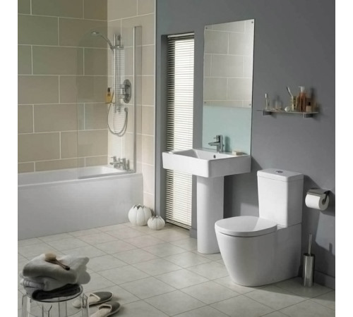 Унитаз напольный пристенный под бачок Ideal Standard Connect Cube E803701