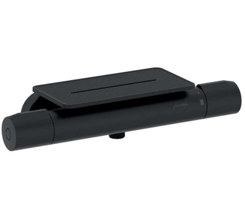 Смеситель для душа термостатический с полкой Jacob Delafon Metro матовый черный E21767-BL