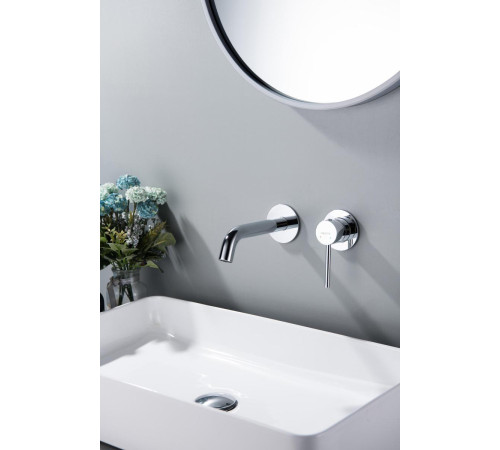 Смеситель для раковины Aquanet Европа AQ1313CR настенный скрытого монтажа хром AQ1313CR