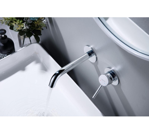 Смеситель для раковины Aquanet Европа AQ1313CR настенный скрытого монтажа хром AQ1313CR