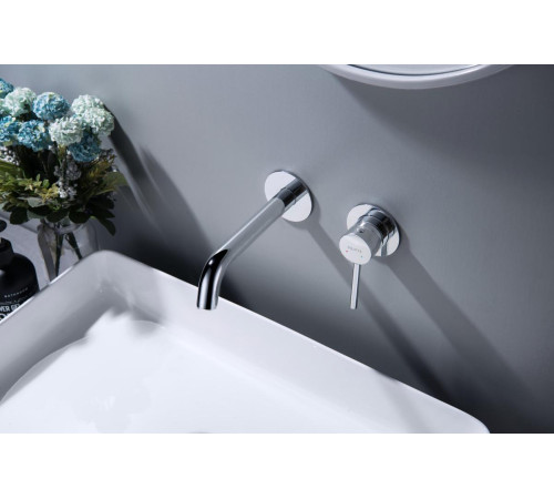 Смеситель для раковины Aquanet Европа AQ1313CR настенный скрытого монтажа хром AQ1313CR