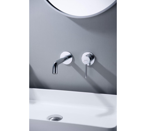 Смеситель для раковины Aquanet Европа AQ1313CR настенный скрытого монтажа хром AQ1313CR