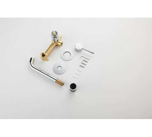 Смеситель для раковины Aquanet Европа AQ1313CR настенный скрытого монтажа хром AQ1313CR