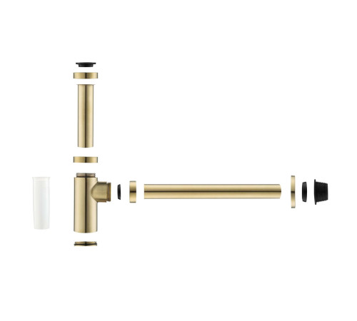 Сифон для раковины Aquatek шлифованное золото AQ6012BG